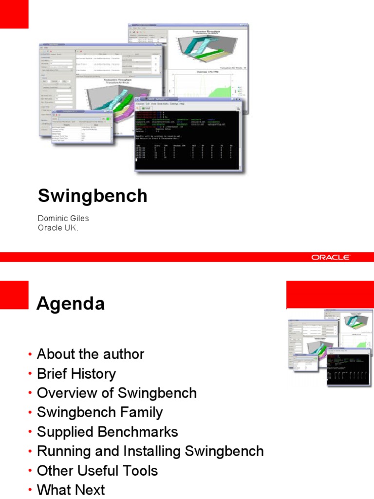 Swingbench: Dominic Giles Oracle UK | PDF | Oracle Database | Databases