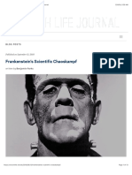 Frankenstein's Scientific Chaoskampf - Church Life Journal