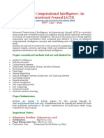 Advanced Computational Intelligence: An International Journal (ACII)