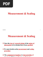Measurement & Scaling