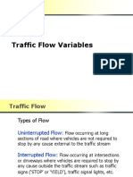 Traffic Flow Variables