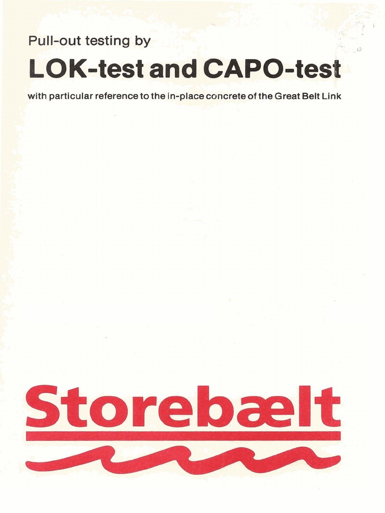 Pull-Out Testing: LOK and CAPO Methods | PDF | Fracture | Concrete