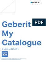 Geberit My Catalogue: Created On 20.9.2016