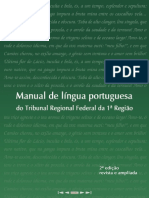 Manual de Língua Portuguesa Do Tribunal Federal Da 1ª Região