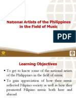 National Artists of The Philippines in The Field of Music