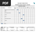 Doha West Power Station: Rap Washing Schedule For Boiler # 7 (2018-2019)