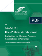 BPF Cosméticos: Manual com boas práticas de fabricação para a indústria de HPPC