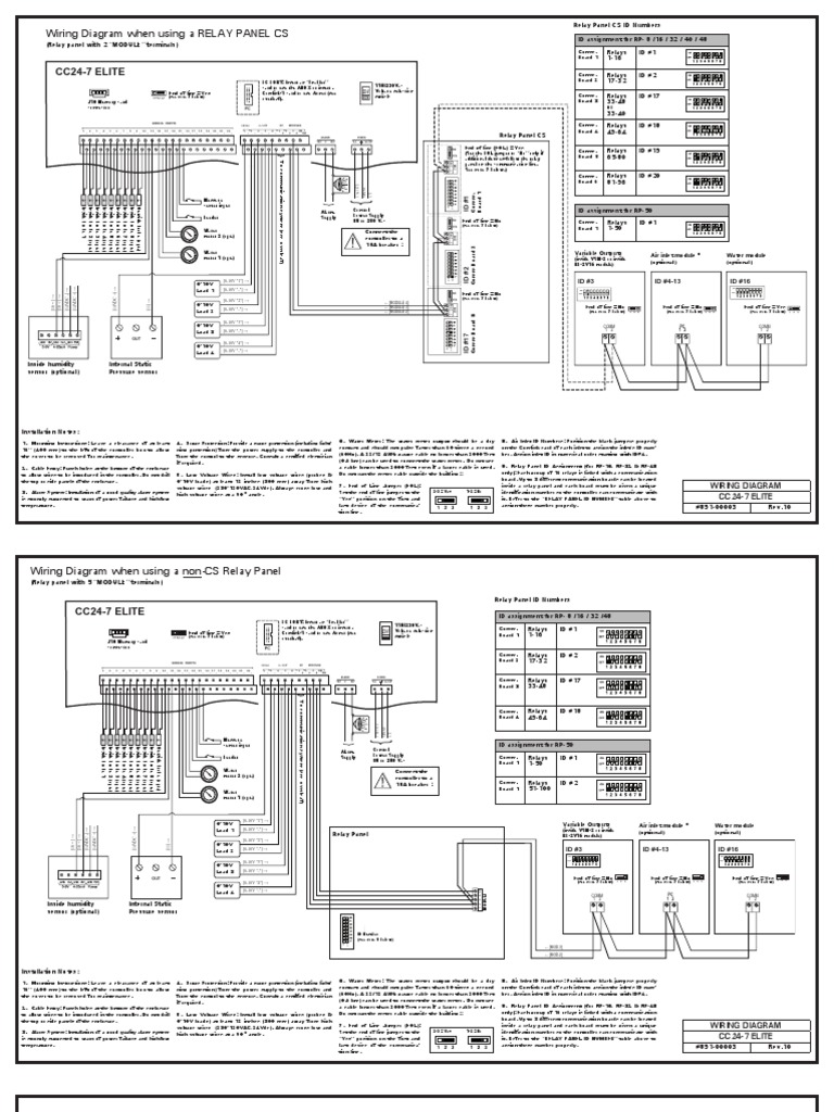 Installation Wiring Guide | PDF | Relay | Electrical Wiring