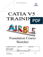 Airbus Catia v5 Sketcher