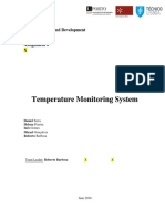 Temperature Monitoring System: Product Design and Development