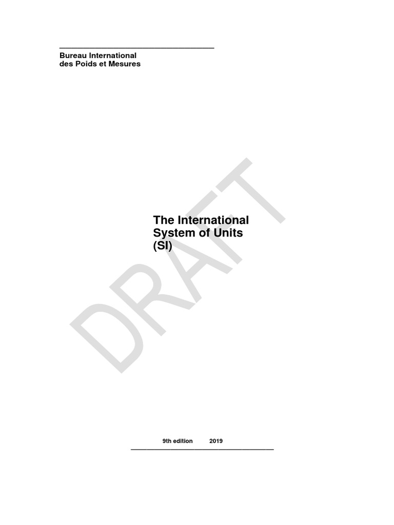 New SI Units 2018 | PDF | Mole (Unit) | International System Of Units