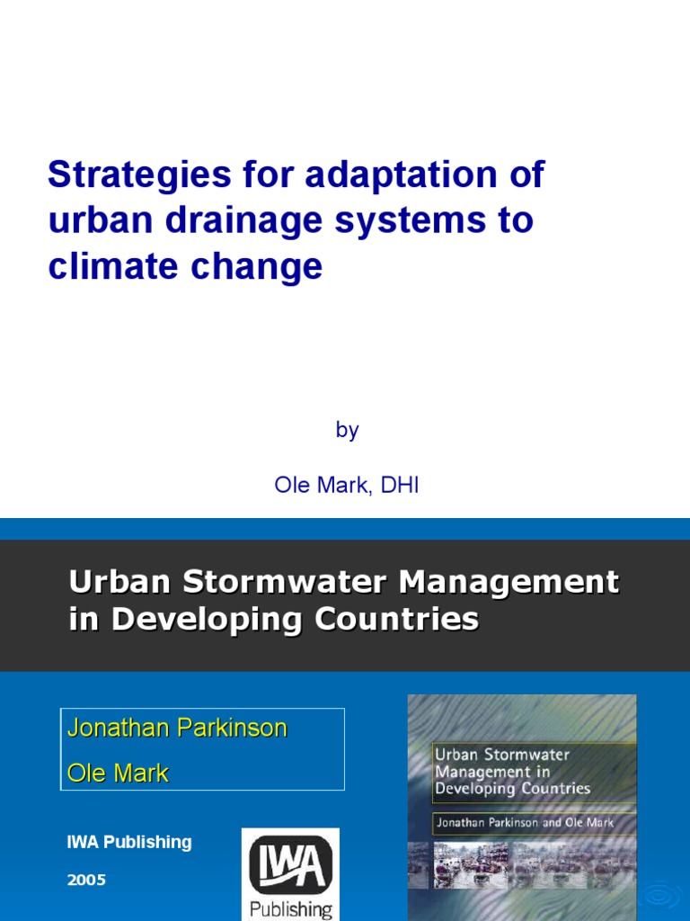 Urban Drainage Strategies for Climate Change | PDF | Flood | Stormwater