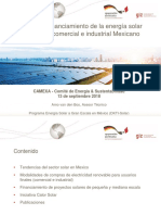 Potencial y Financiamiento de La Energía Solar en El Sector Comercial e Industrial Mexicano