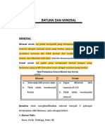 Satuan Acara Batuan Dan Mineral