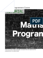 Maths For Programmers Course