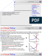 2.4 Fiscal Policy
