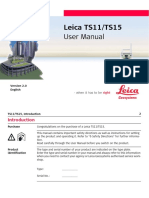 Leica Viva TS11 TS15 User Manual