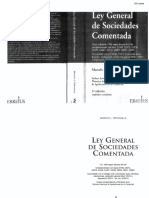 2001 Ley General de Sociedades Comentada