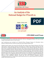 CPD Presentation On Analysis of The National Budget For FY2018 19