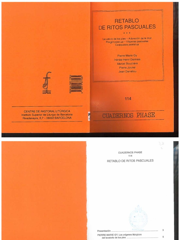 Retablo de Ritos Pascuales - Cuadernos Phase 114 | PDF
