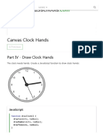 Canvas Clock Hands