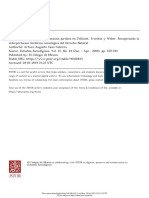 Ética Protestante y Transformación Jurídica en Jellinek, Troeltsh y Weber.