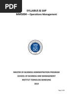 (2019) MM5004 Operations Management