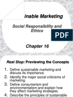 Sustainable Marketing: Social Responsibility and Ethics