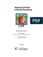 Enhanced 24-Hour Food Recall Workshop