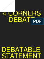 Forest Debate - 4 Corners