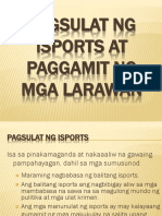 Pagsulat NG Isports at