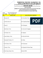 Daftar Hadir Bimtek Statistik