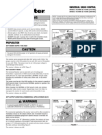 Universal Radio Control: Models 312Hmc & 312Hm (315 MHZ) Models 412Hmc & 412Hm (390 MHZ)