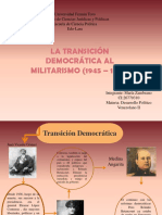 De La Transición Democrática Al Militarismo (1945 - 1958)