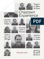 Chazown Experience Participant Guide