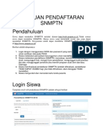 Panduan Online Pendaftaran SNMPTN