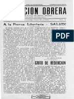 Redencion Obrera 1 Tomo I 1917 PDF