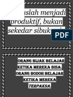 Fokuslah Menjadi Produktif