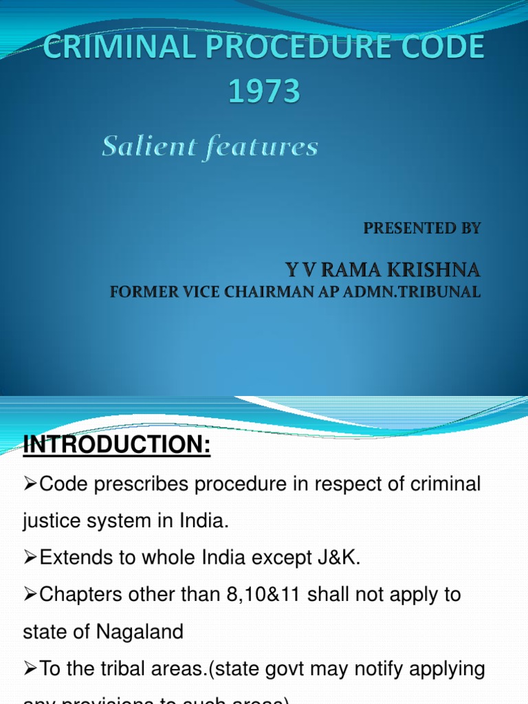CRPC - Salient Features PDF | PDF | Bail | Arrest