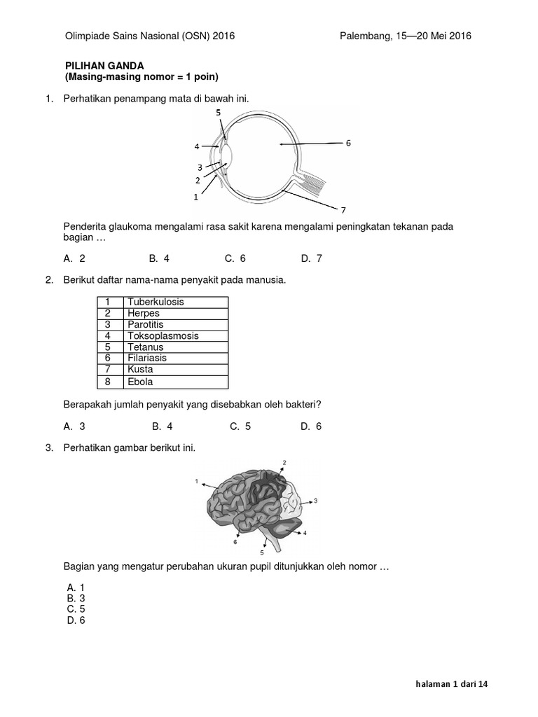 Soal Tes 1 Osn Ipa 2016 Final 1 Pdf