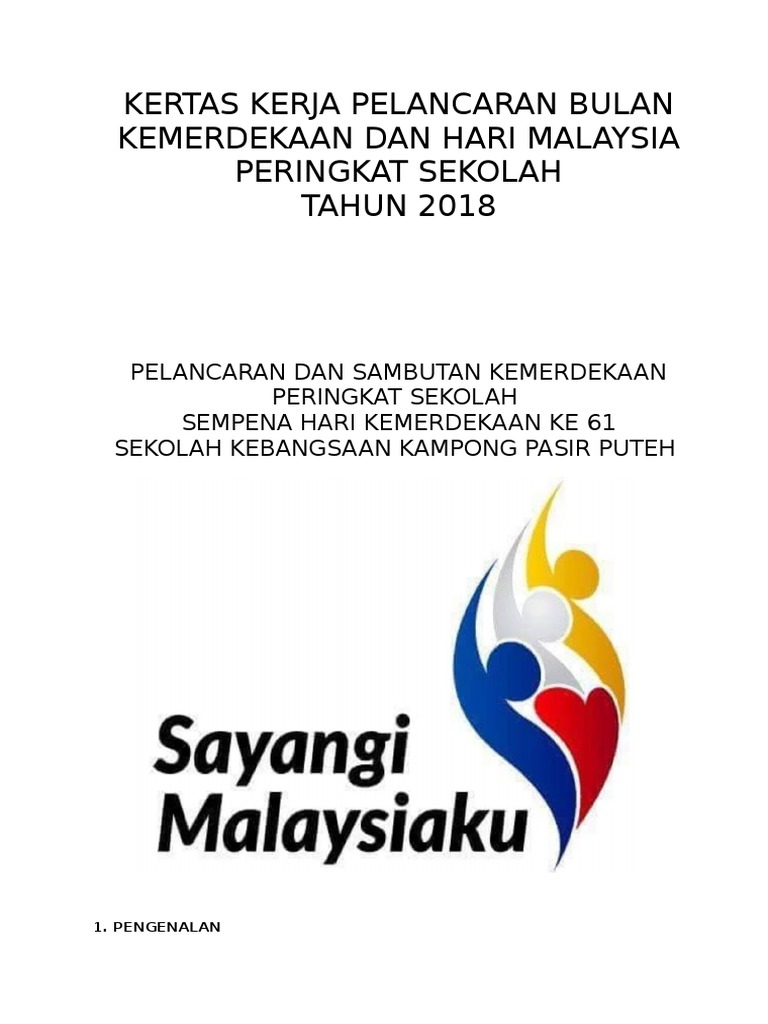 Kertas Mewarna Sayangi Malaysiaku - Paimin Gambar