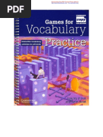 Games For Vocabulary Practice PDF