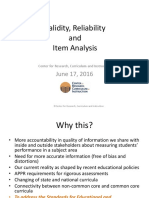 ESBOCES Validity and Reliability June 2016