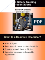 Reactive Chemicals: - at My My Parents