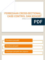 Perbedaan Cross-Sectional, Case-Control Dan Kohort