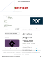 Aprender A Programar Videojuegos Desde Cero