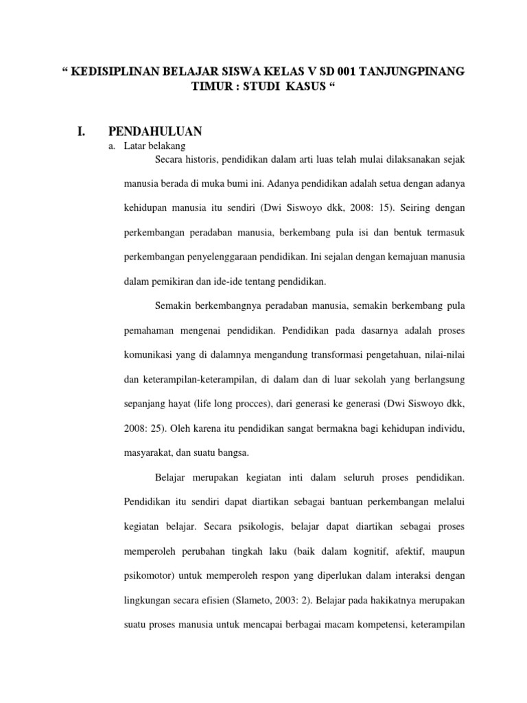 Contoh Proposal Penelitian Kualitatif