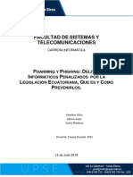 Pharming y Phishing en Ecuador: legislación y prevención