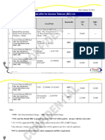 Financial Offer For Access Telecom (BD) LTD.: SL Aggregation Point Local Point Bandwidth OTC Tk. MRC TK