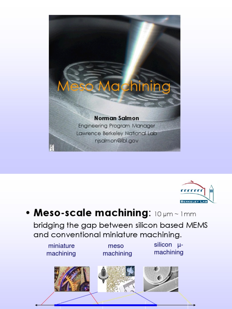 Meso Machining for Engineers | PDF | Machining | Microelectromechanical ...